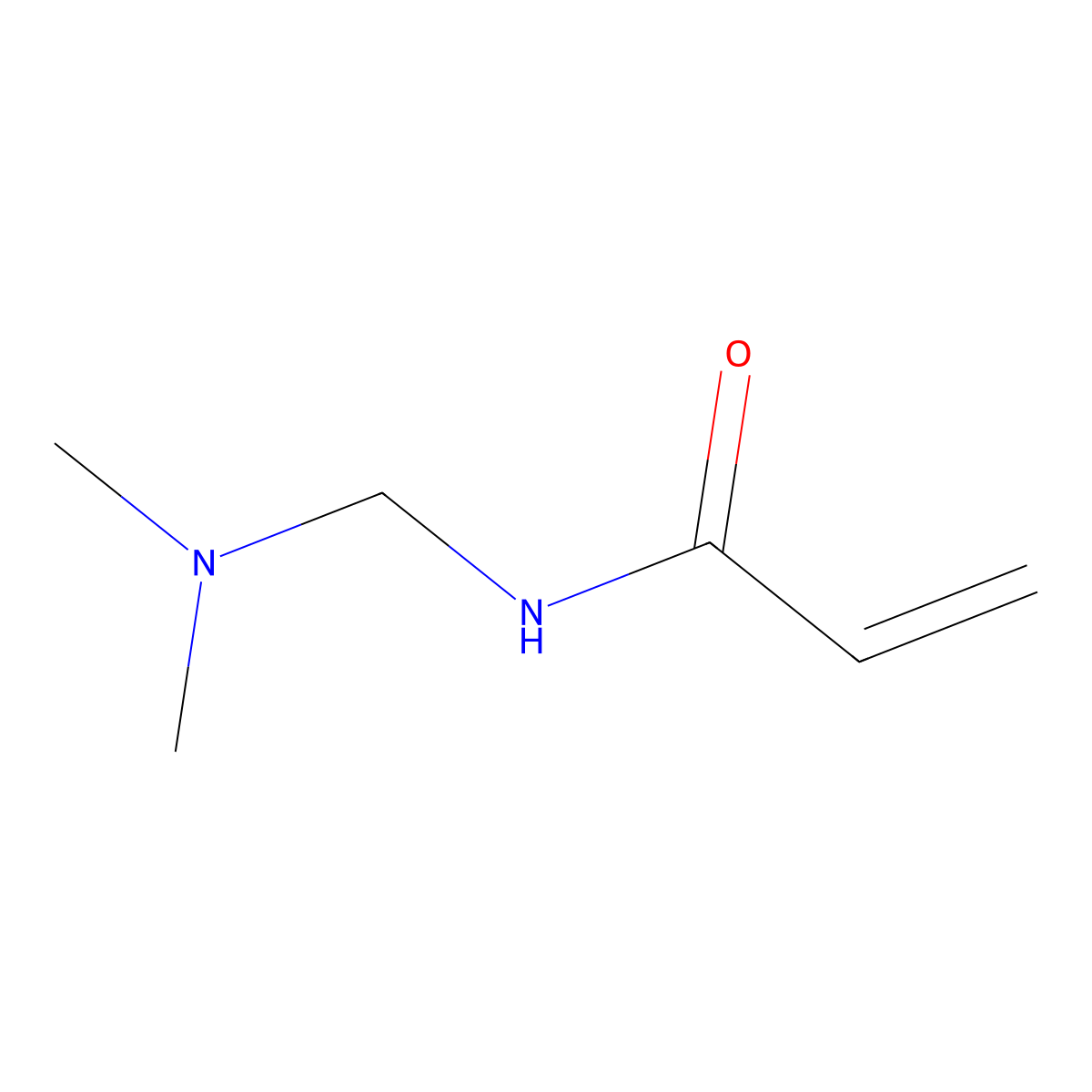 N-((Dimethylamino)methyl)acrylamide molecular structure, CAS 2627-98-7