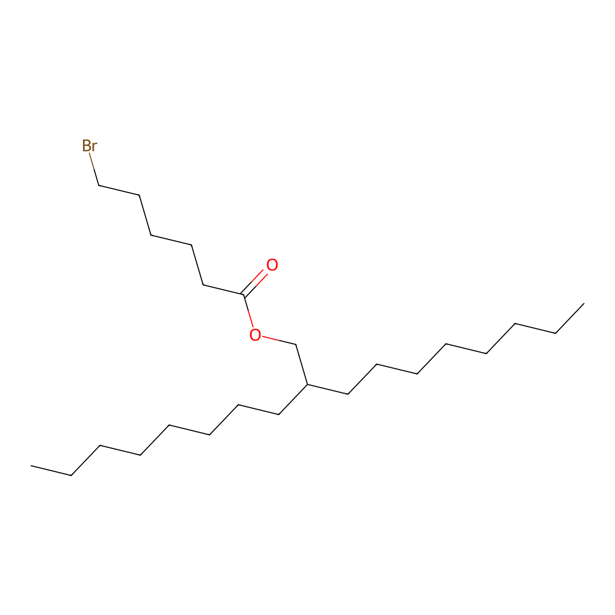 2-Octyldecyl 6-bromohexanoate molecular structure, CAS 2627085-41-8