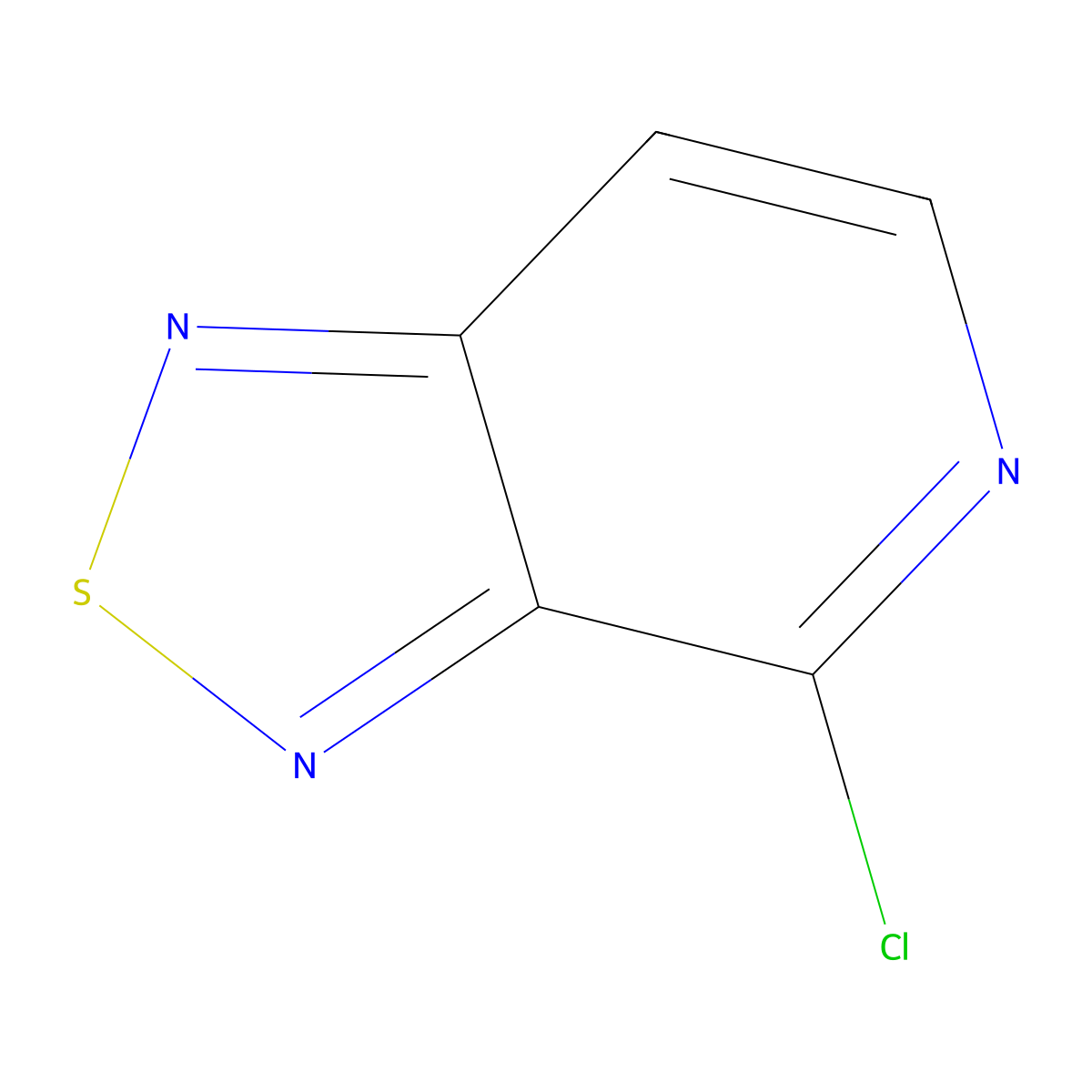 4-Chloro-[1,2,5]thiadiazolo[3,4-c]pyridine molecular structure, CAS 26271-17-0