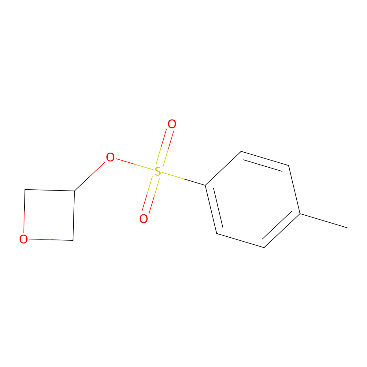 Oxetan-3-yl 4-methylbenzene-1-sulfonate molecular structure, CAS 26272-83-3