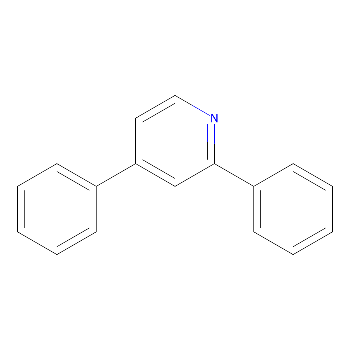 2,4-Diphenylpyridine molecular structure, CAS 26274-35-1
