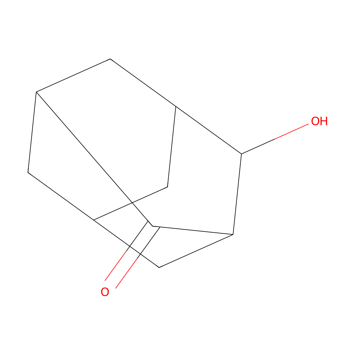 4-Hydroxyadamantan-2-one molecular structure, CAS 26278-43-3