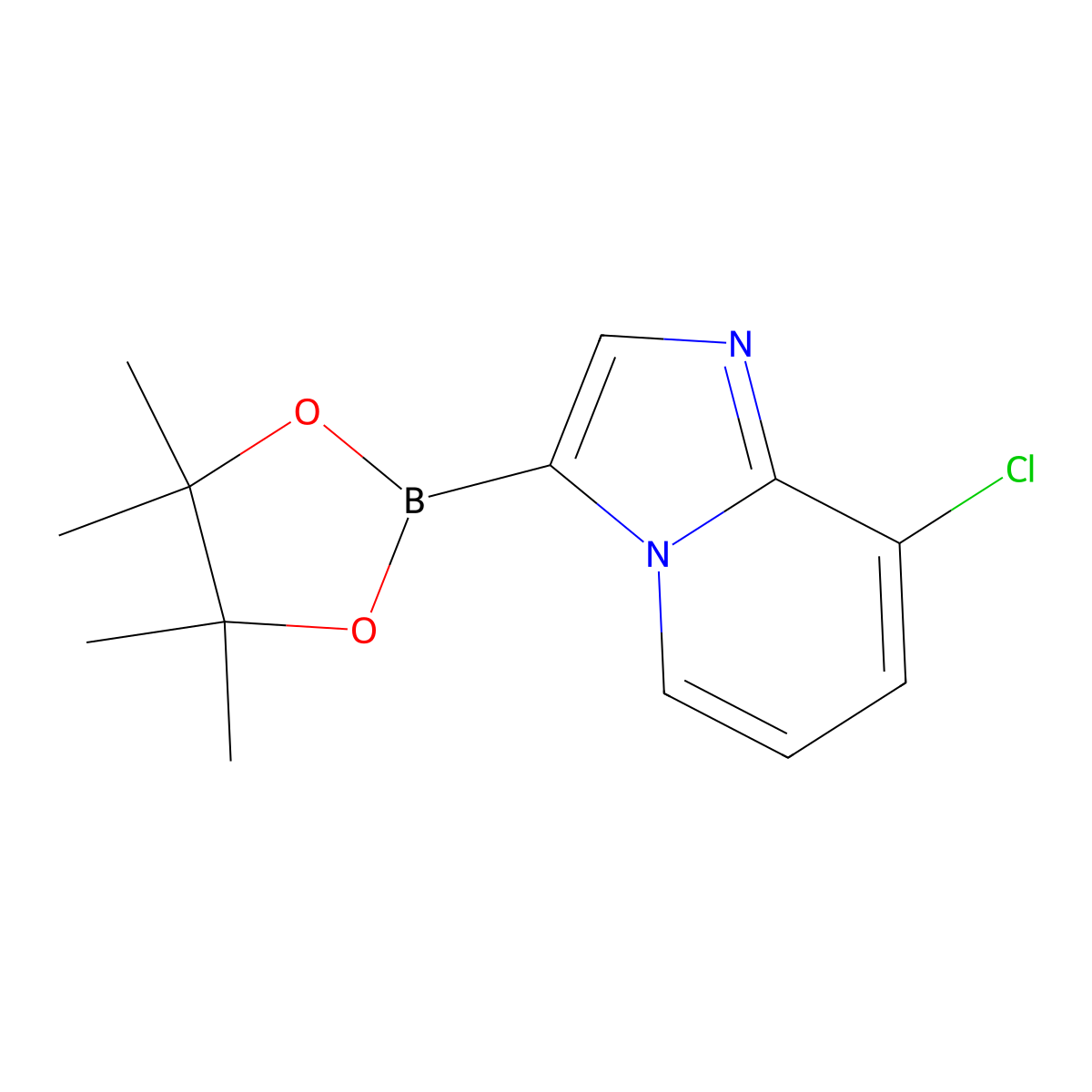 8-Chloro-3-(4,4,5,5-tetramethyl-1,3,2-dioxaborolan-2-yl)imidazo[1,2-a]pyridine molecular structure, CAS 2628351-82-4