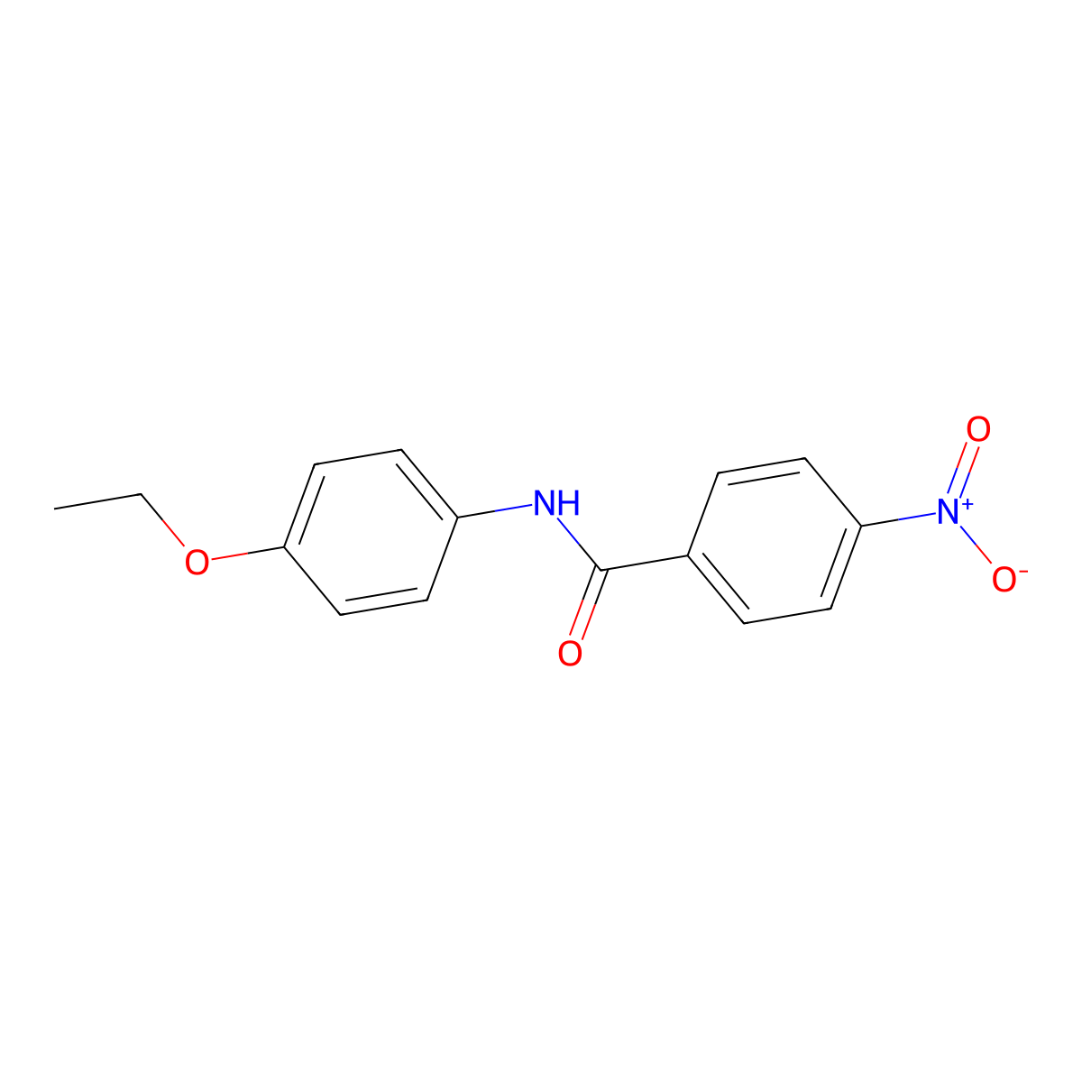 N-(4-ethoxyphenyl)-4-nitrobenzamide molecular structure, CAS 262847-46-1