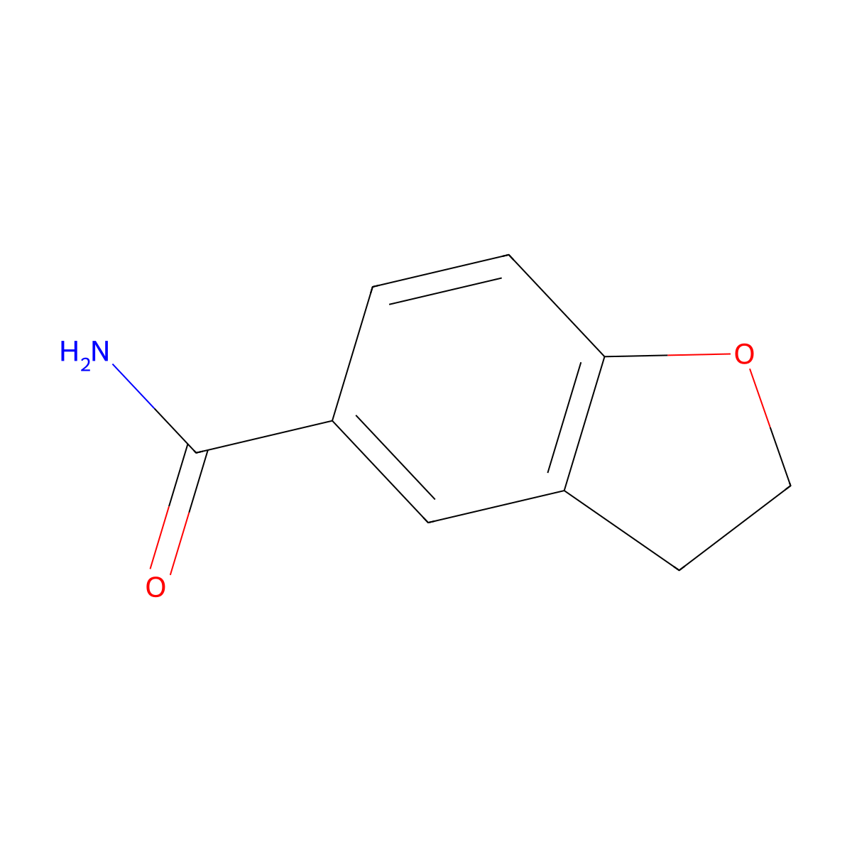 2,3-Dihydrobenzofuran-5-carboxamide molecular structure, CAS 262847-54-1