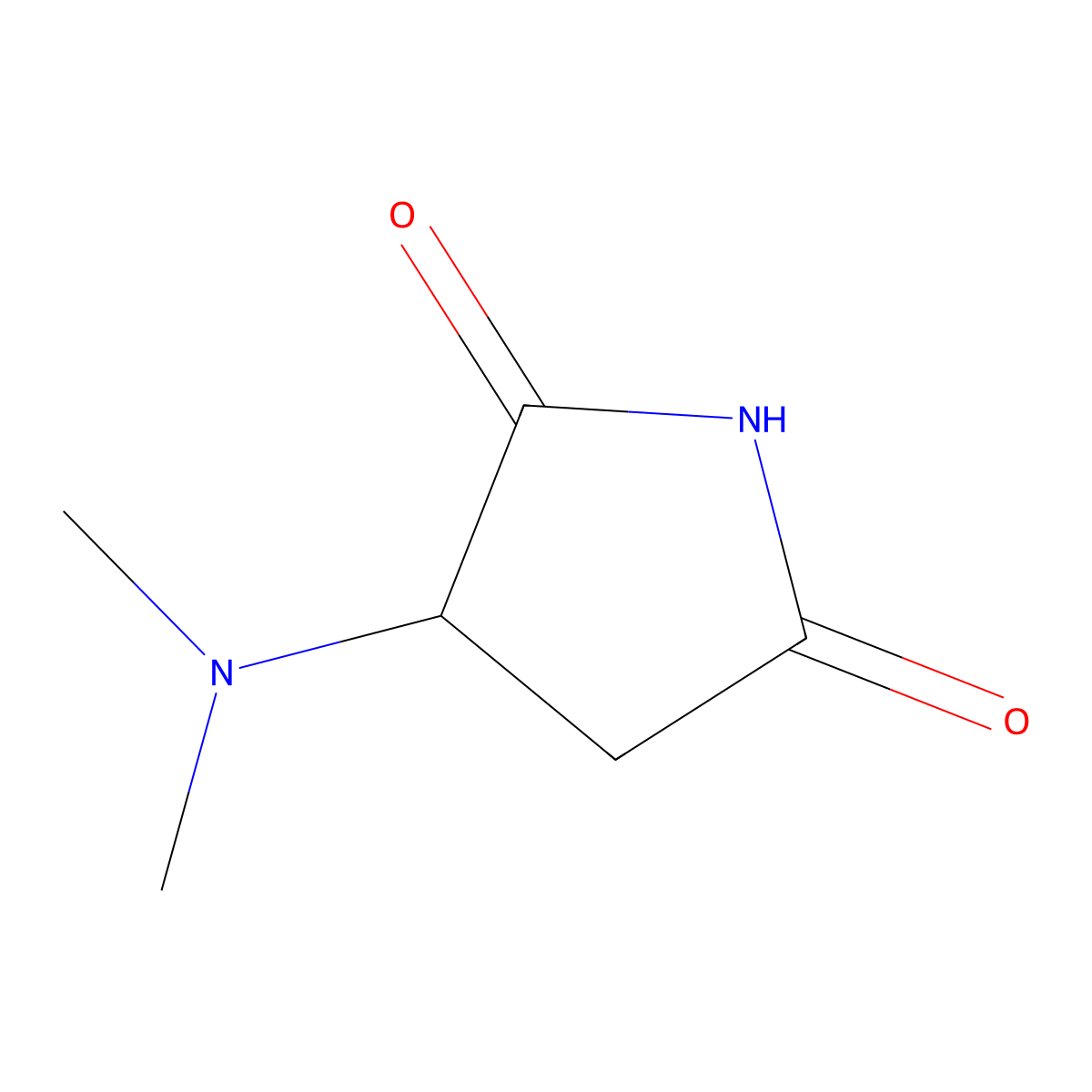3-(Dimethylamino)pyrrolidine-2,5-dione molecular structure, CAS 262849-22-9