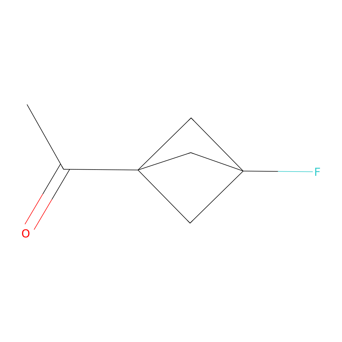 1-(3-Fluorobicyclo(1.1.1)pentan-1-yl)ethan-1-one molecular structure, CAS 262852-00-6