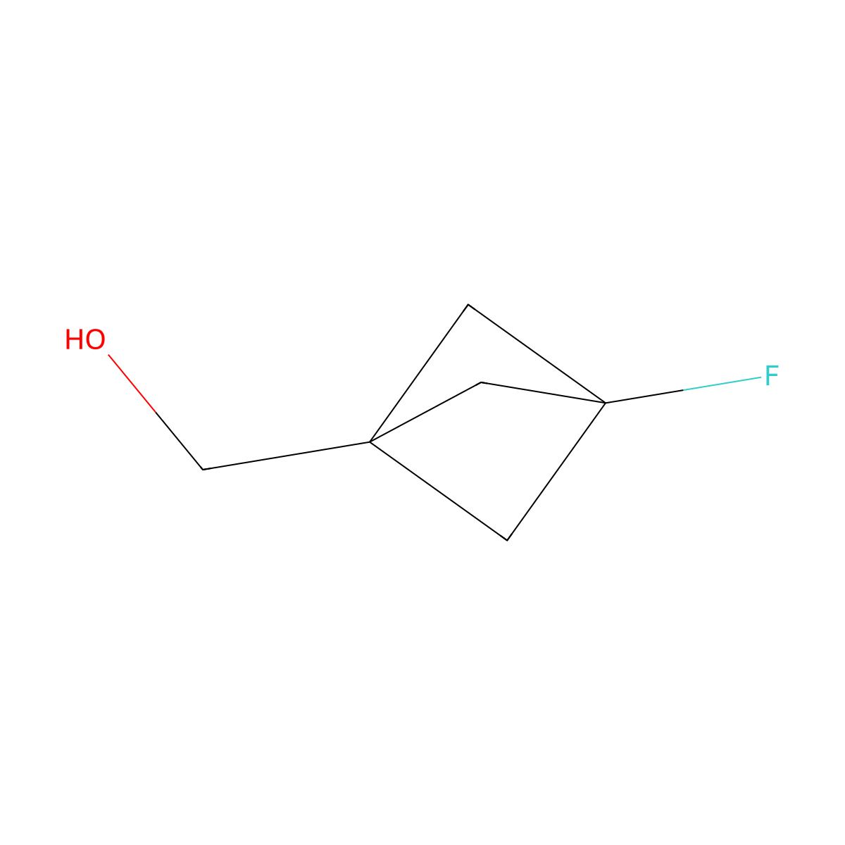 (3-Fluorobicyclo(1.1.1)pentan-1-yl)methanol molecular structure, CAS 262852-01-7