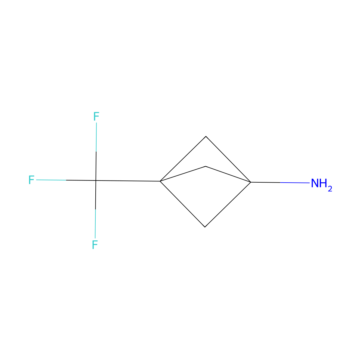 3-(Trifluoromethyl)bicyclo[1.1.1]pentan-1-amine molecular structure, CAS 262852-08-4