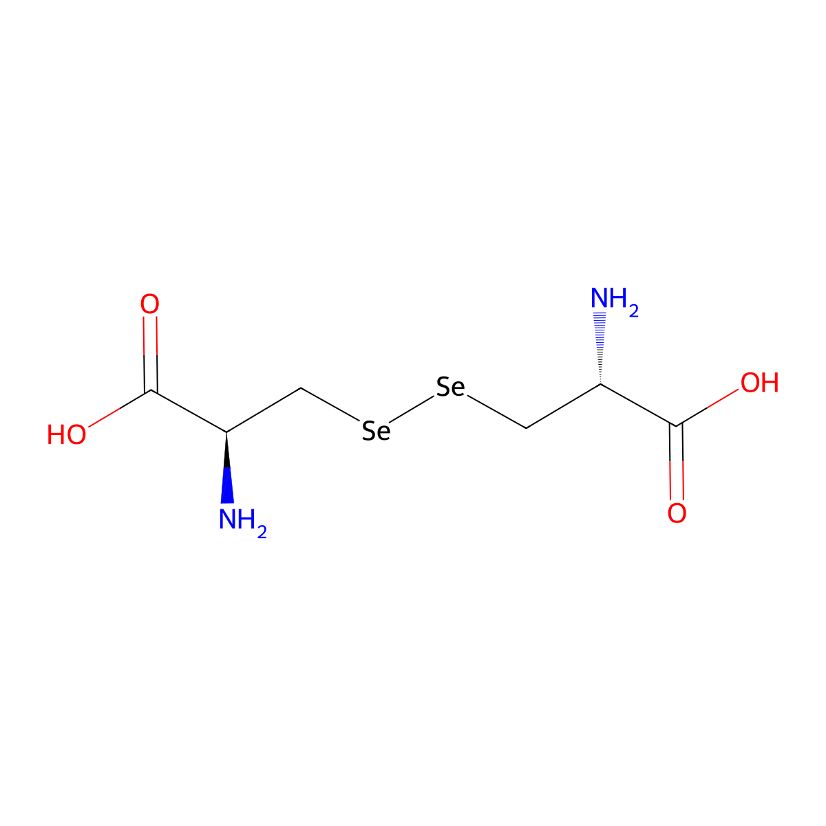Selenocystine, meso- molecular structure, CAS 262852-71-1