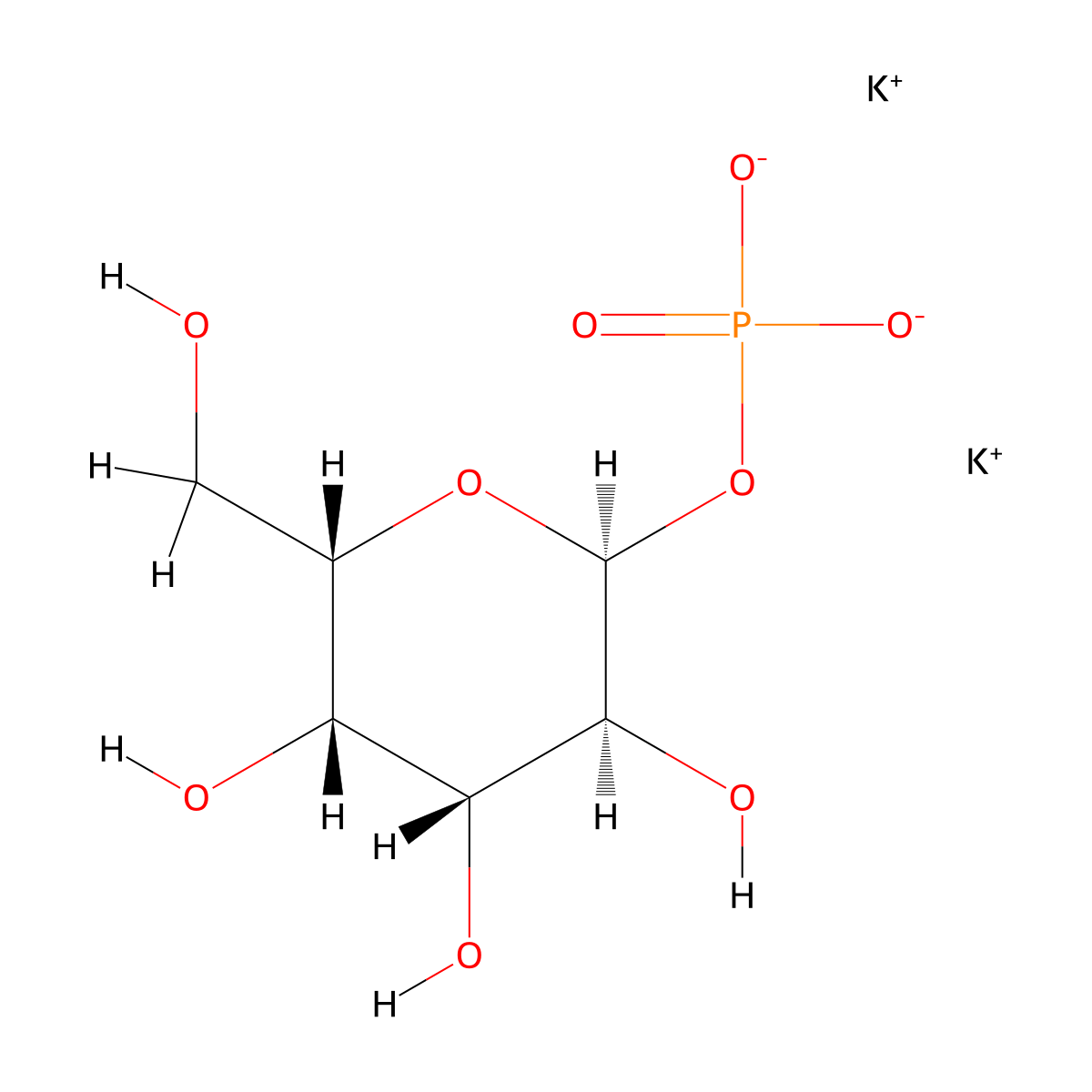 A-L-galactose-1-phosphate dipotassium salt molecular structure, CAS 262856-84-8