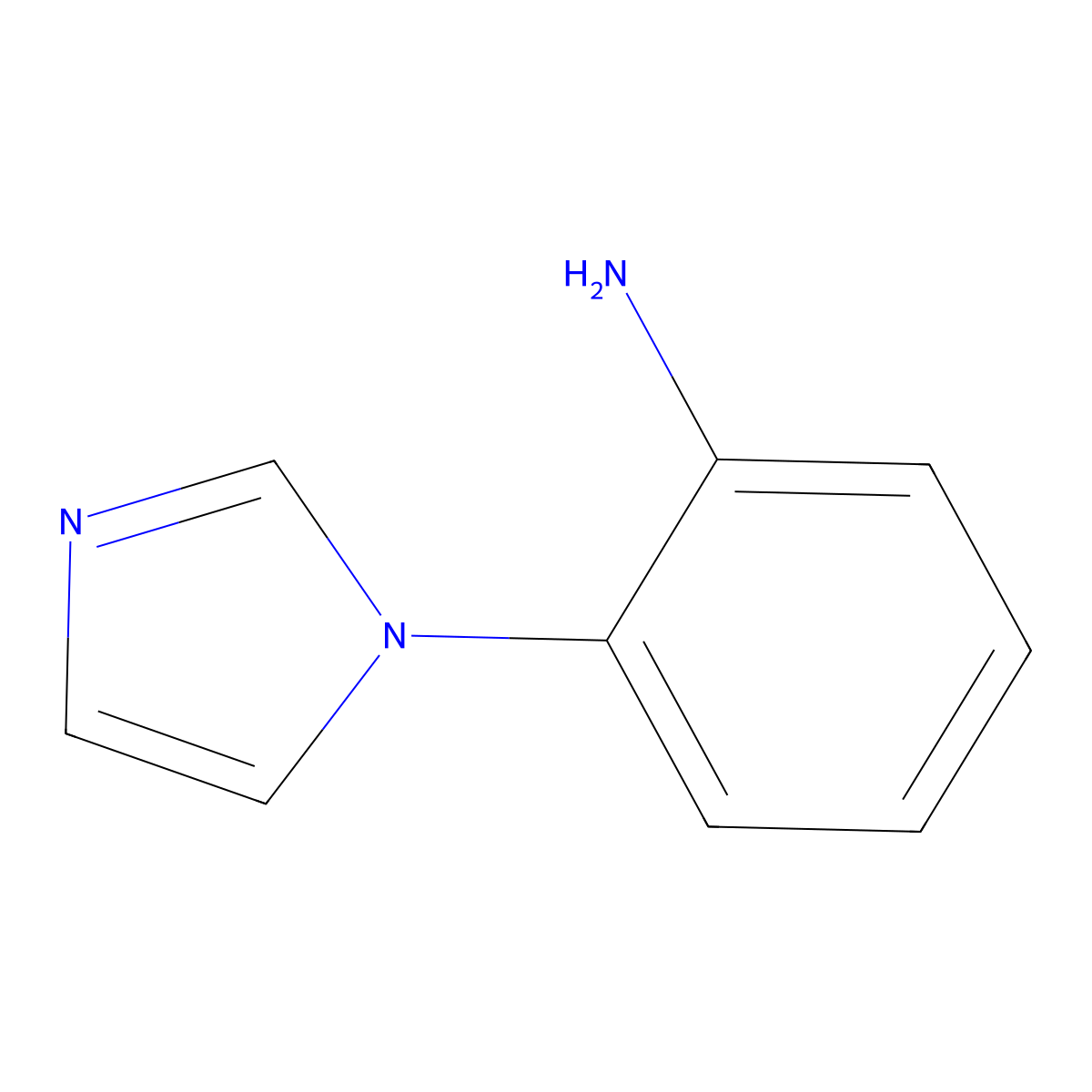 2-(1H-imidazol-1-yl)aniline molecular structure, CAS 26286-54-4