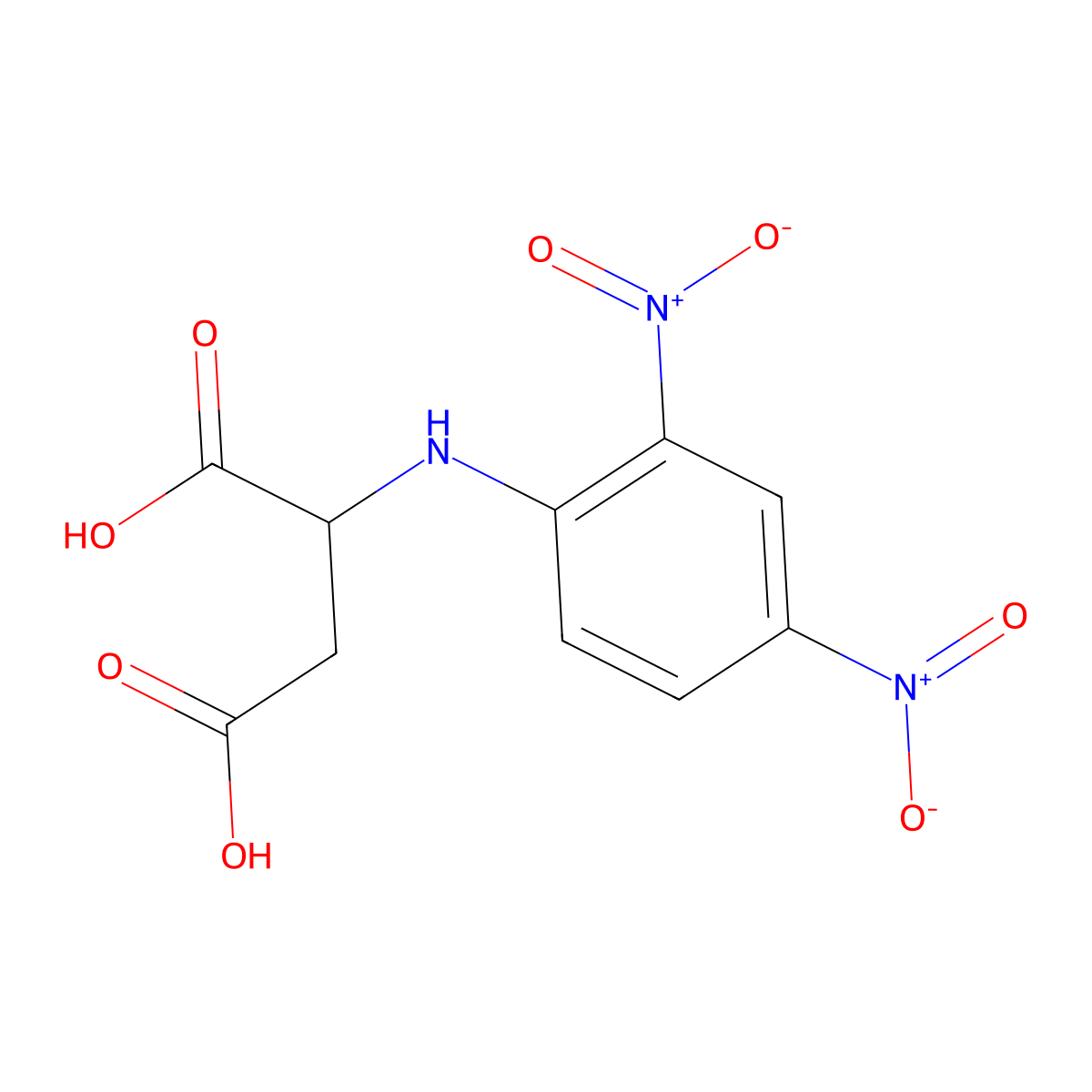 2,4-Dinitrophenyl-DL-aspartic acid molecular structure, CAS 26289-22-5