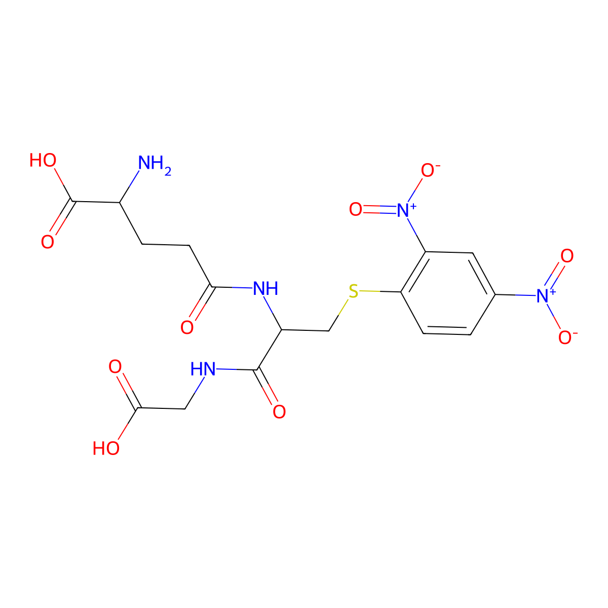 S-(2,4-dinitrophenyl)glutathione molecular structure, CAS 26289-39-4