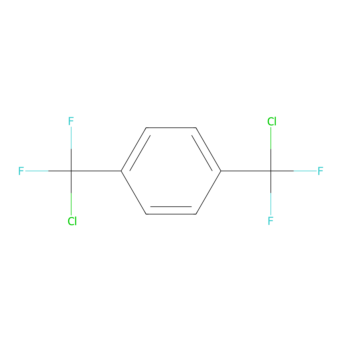 1,4-Bis(chlorodifluoromethyl)benzene molecular structure, CAS 2629-68-7
