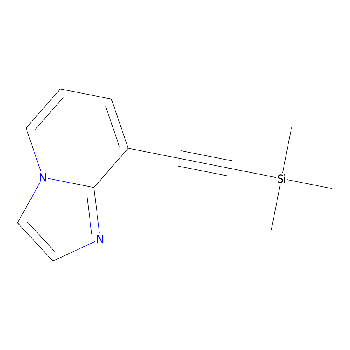 8-((Trimethylsilyl)ethynyl)imidazo[1,2-a]pyridine molecular structure, CAS 2629136-68-9