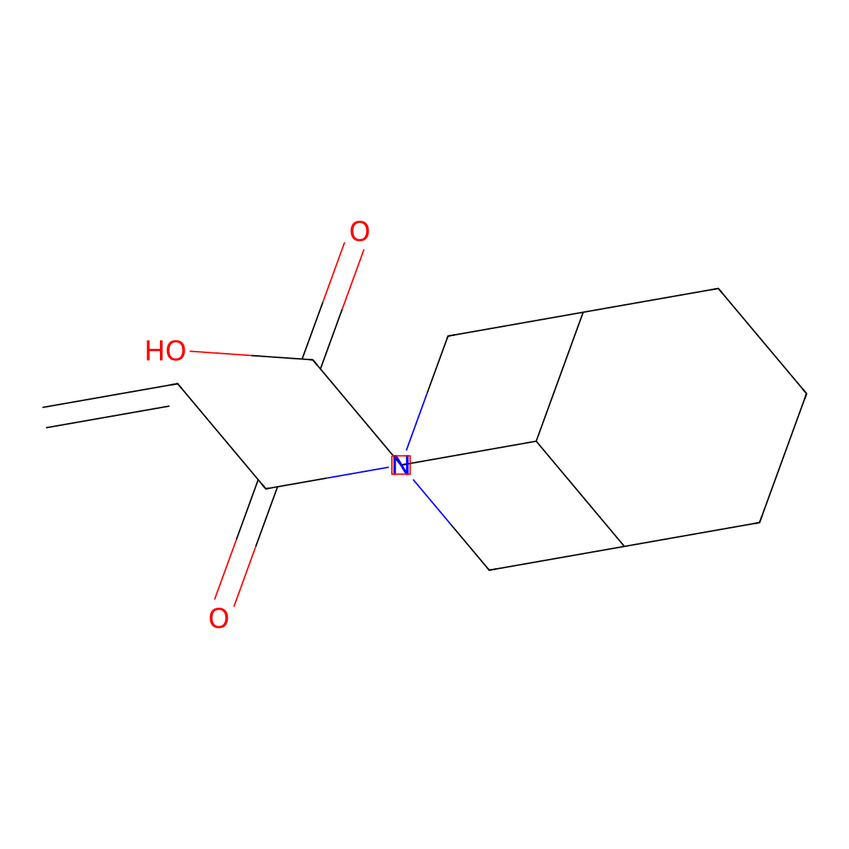 2-[3-(Prop-2-enoyl)-3-azabicyclo[3.3.1]nonan-9-yl]acetic acid molecular structure, CAS 2629222-84-8