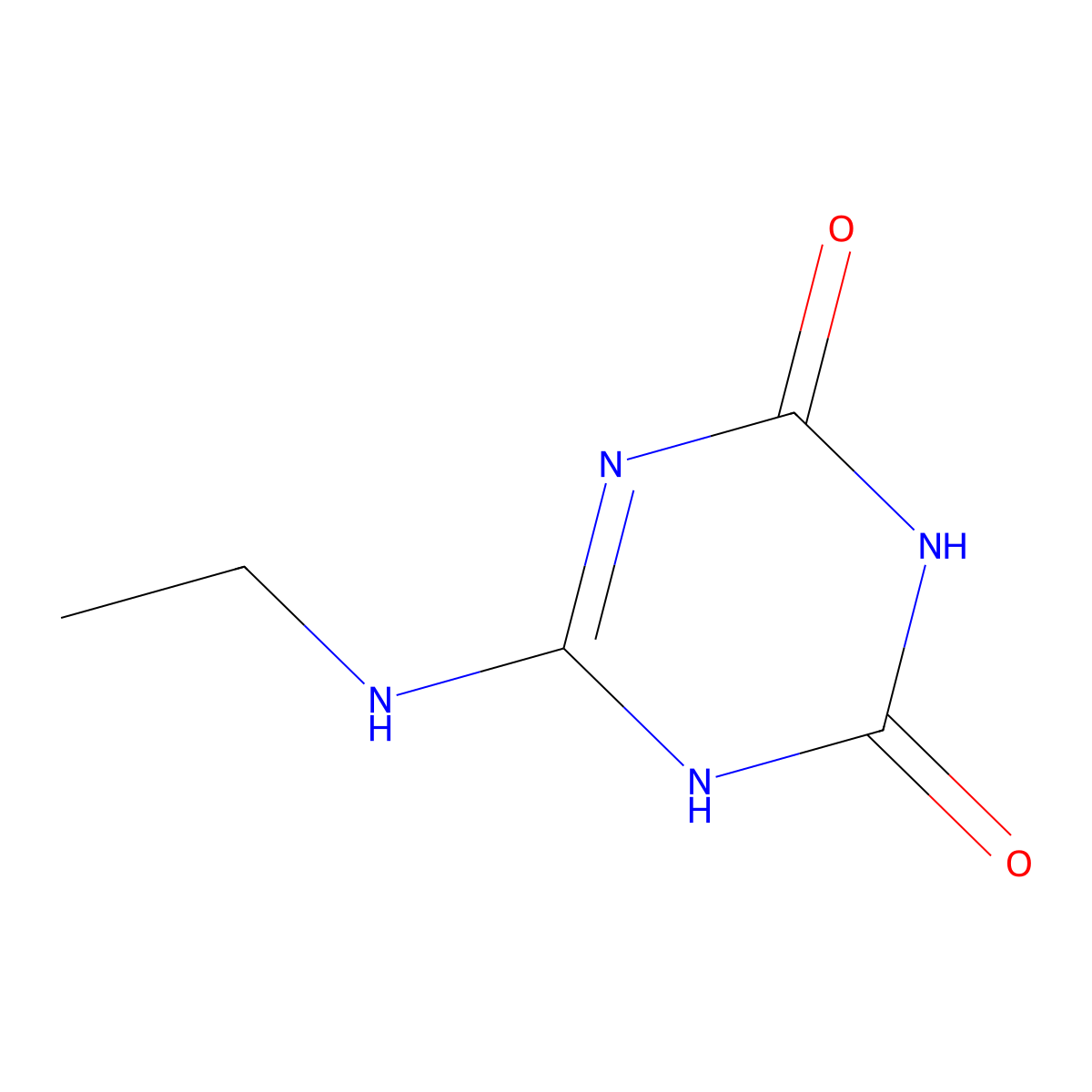 N-Ethylammelide molecular structure, CAS 2630-10-6