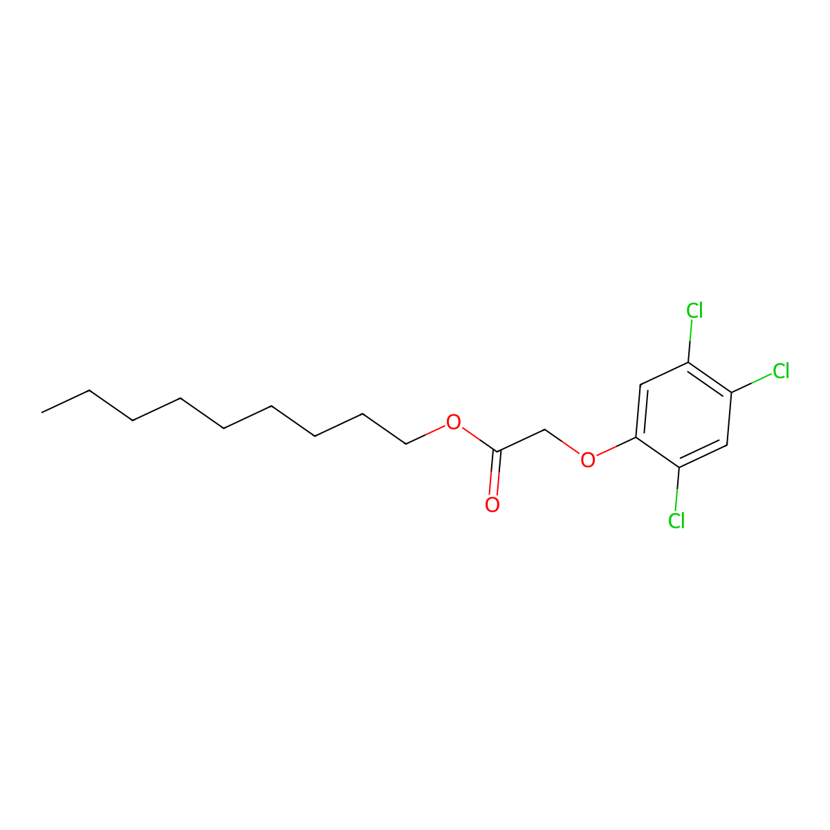 Nonyl (2,4,5-trichlorophenoxy)acetate molecular structure, CAS 2630-16-2