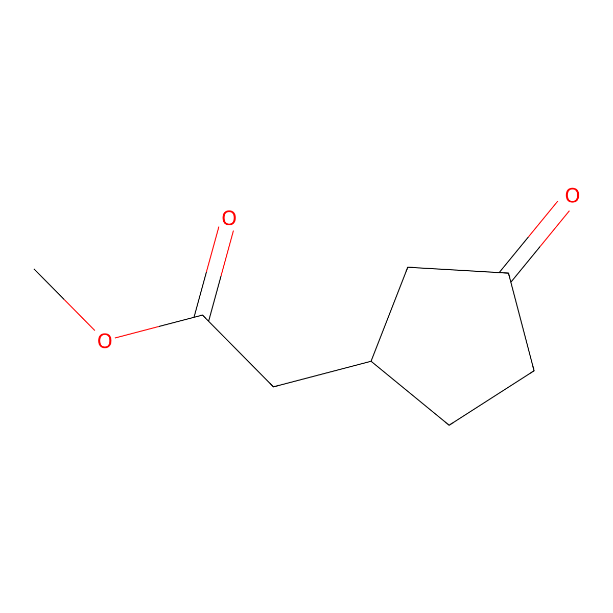 Methyl 2-(3-oxocyclopentyl)acetate molecular structure, CAS 2630-38-8