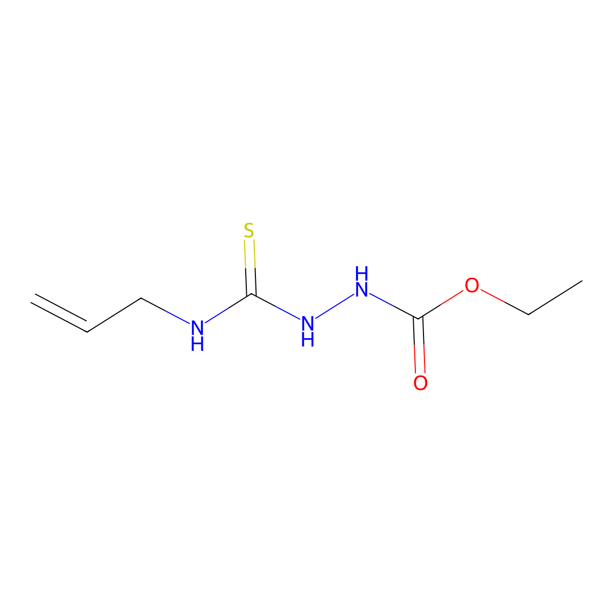 Ethyl 2-[(allylamino)carbonothioyl]hydrazinecarboxylate molecular structure, CAS 263015-55-0