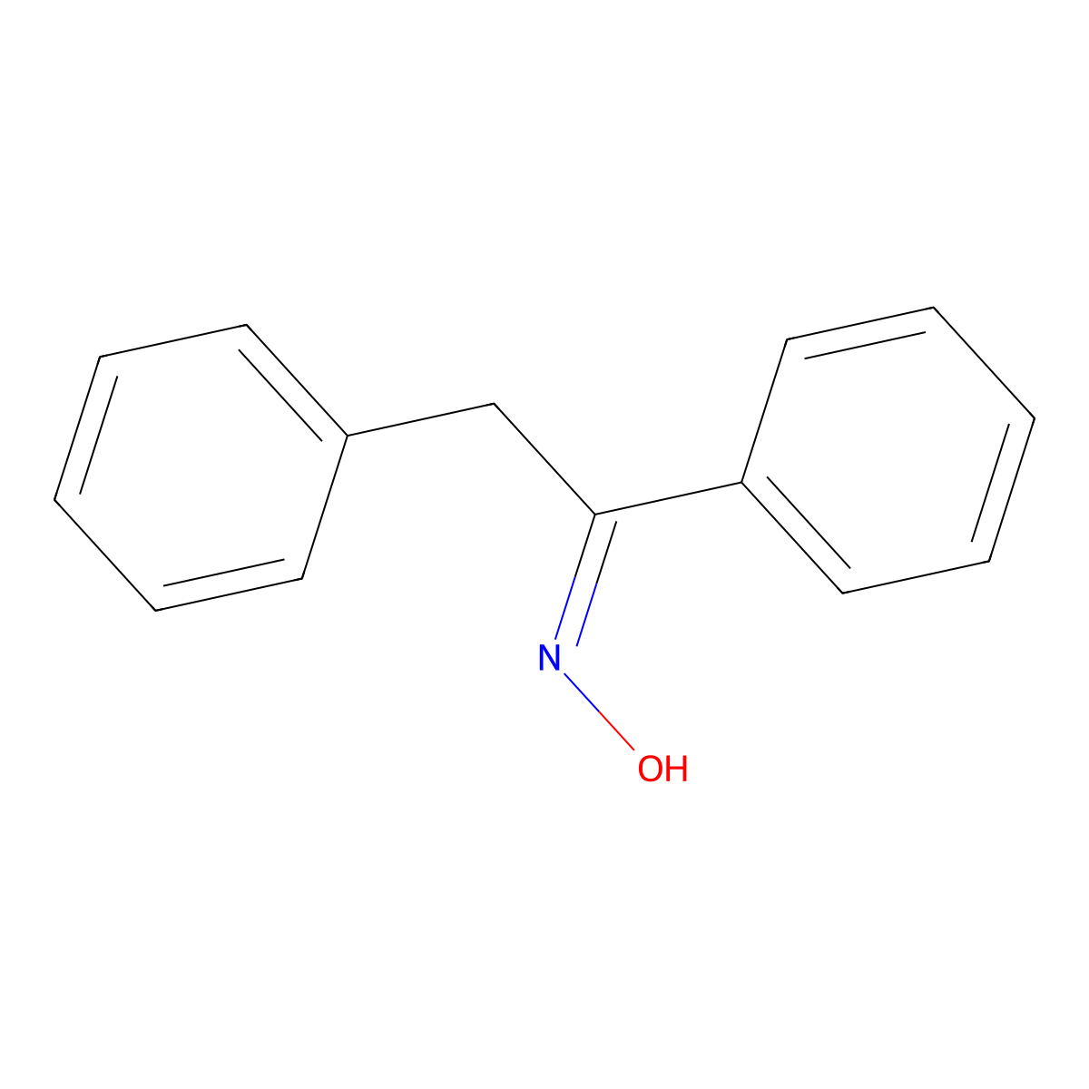1,2-Diphenyl-1-ethanone oxime molecular structure, CAS 26306-06-9