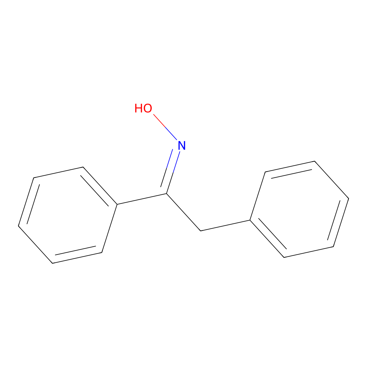 1,2-Diphenyl-1-ethanone oxime molecular structure, CAS 26306-06-9