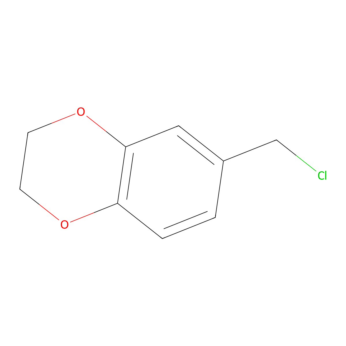 6-(Chloromethyl)-2,3-dihydro-1,4-benzodioxine molecular structure, CAS 26309-99-9