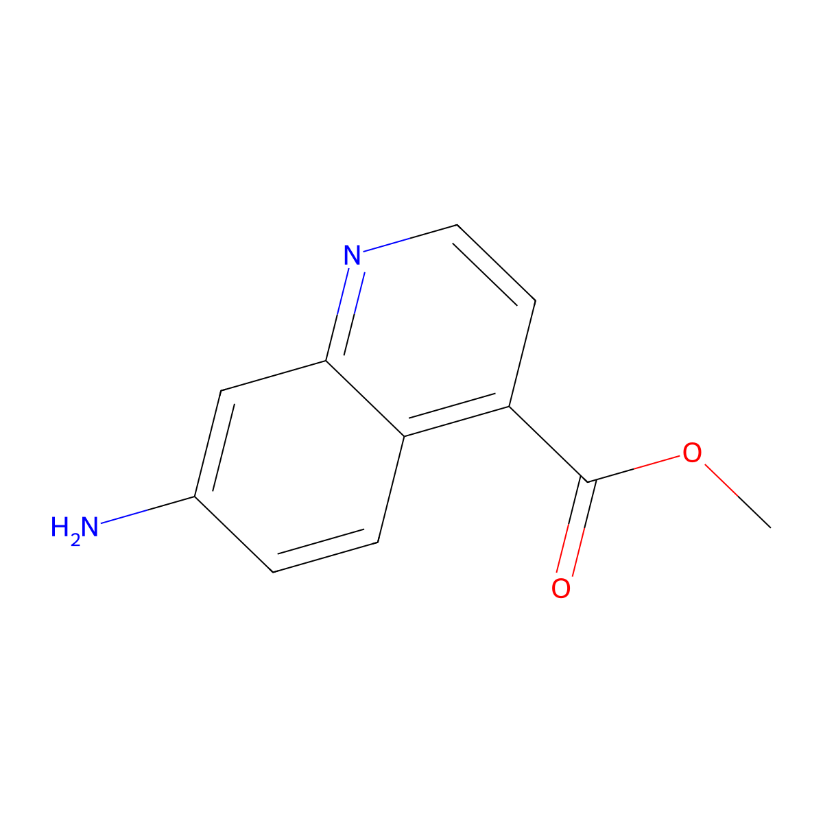 Methyl 7-aminoquinoline-4-carboxylate molecular structure, CAS 2630992-57-1