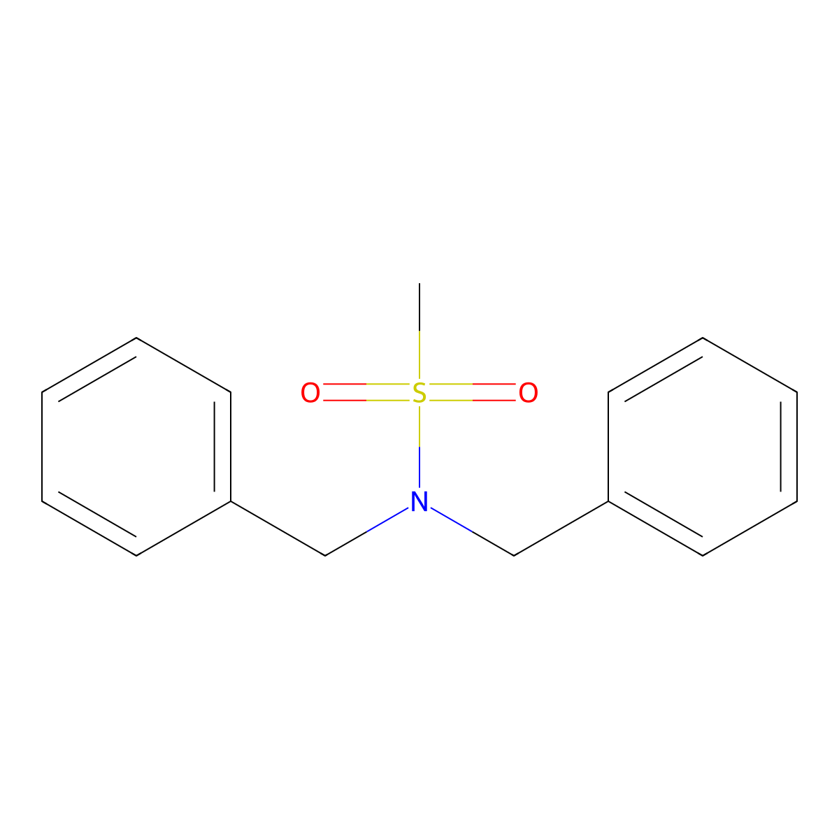 N,N-dibenzylmethanesulfonamide molecular structure, CAS 2631-23-4