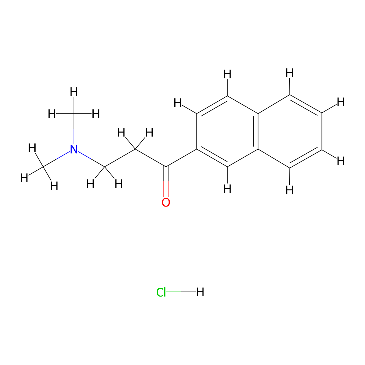 3-(Dimethylamino)-1-(naphthalen-2-yl)propan-1-one hydrochloride molecular structure, CAS 2631-61-0