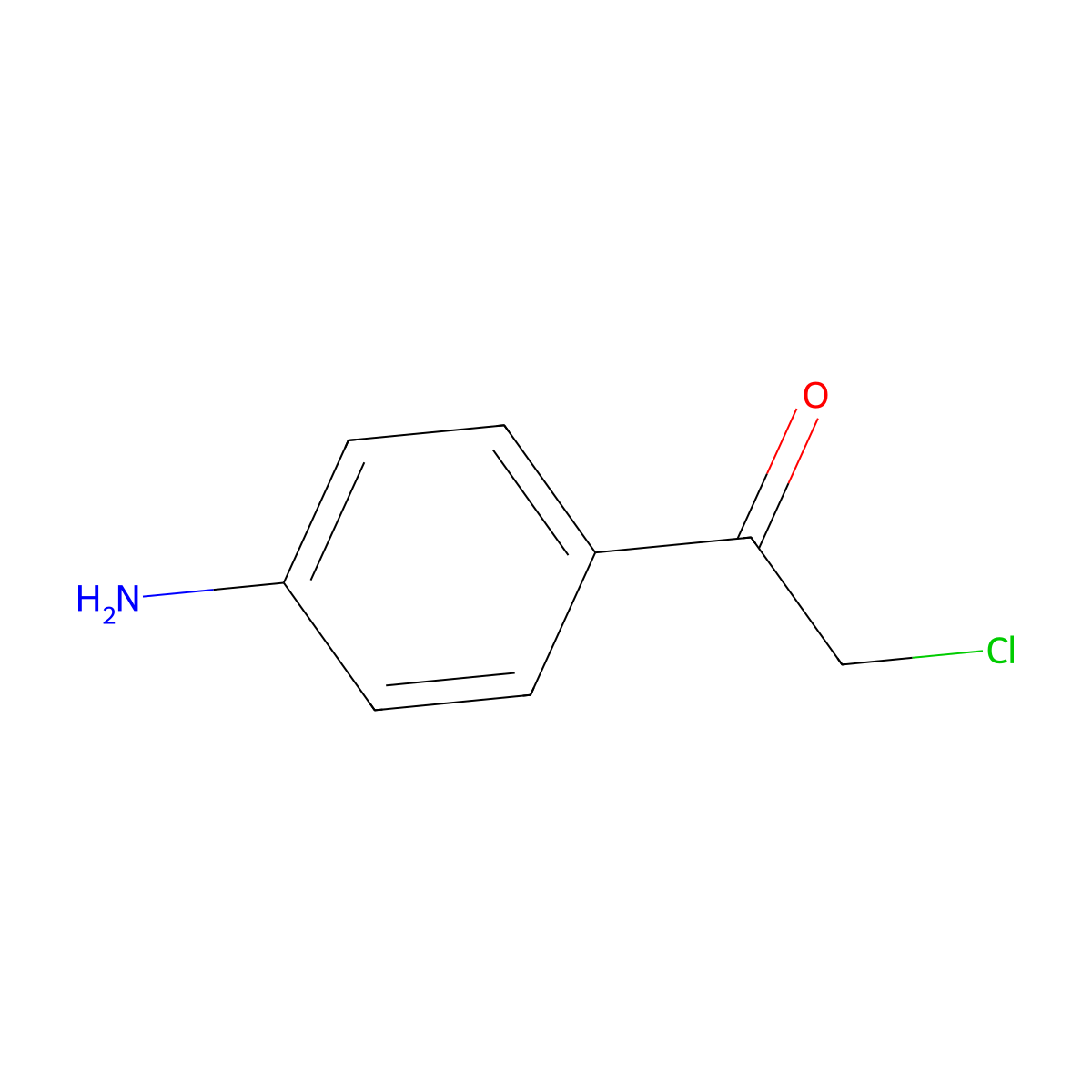 1-(4-Aminophenyl)-2-chloroethanone molecular structure, CAS 2631-71-2