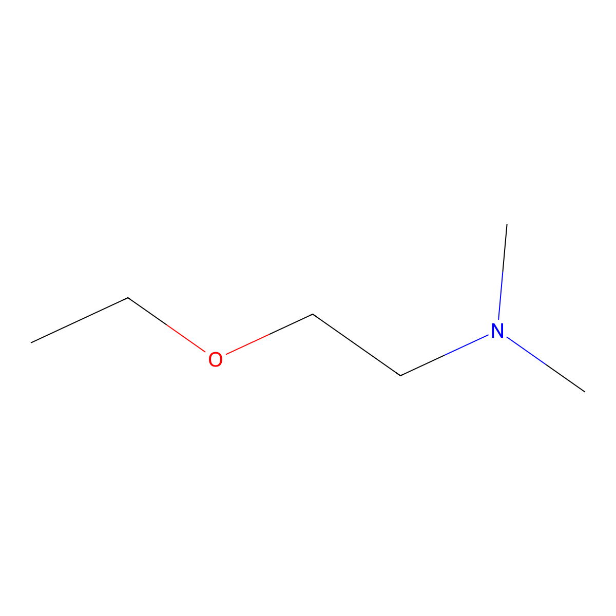 Ethanamine, 2-ethoxy-N,N-dimethyl- molecular structure, CAS 26311-17-1