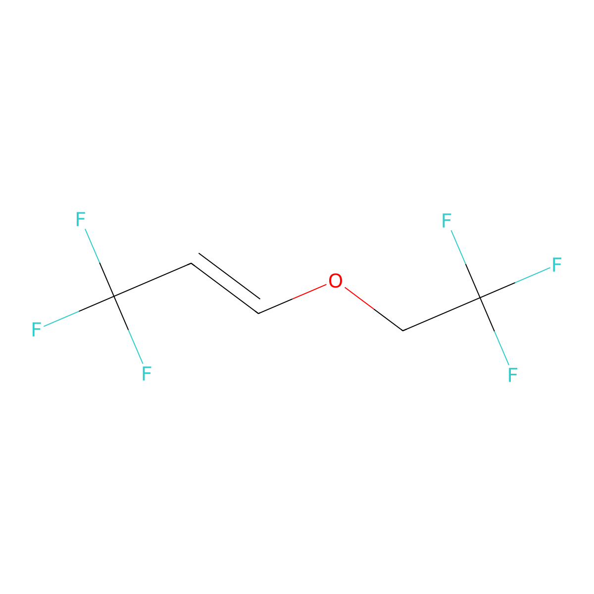 Z-3,3,3-Trifluoro-1-(2,2,2-trifluoroethoxy)prop-1-ene molecular structure, CAS 2631588-68-4