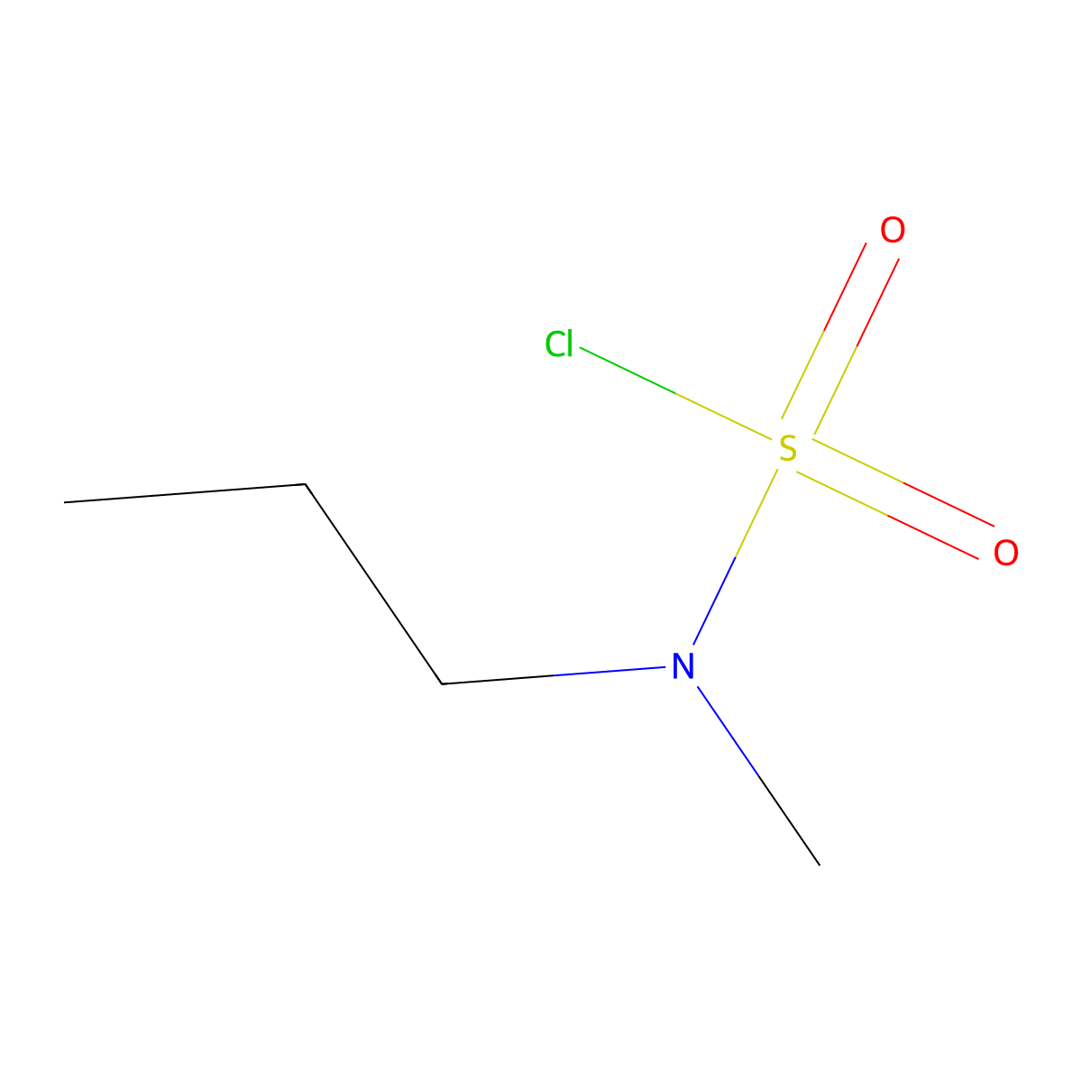 N-methyl-N-propylsulfamoyl chloride molecular structure, CAS 263169-12-6
