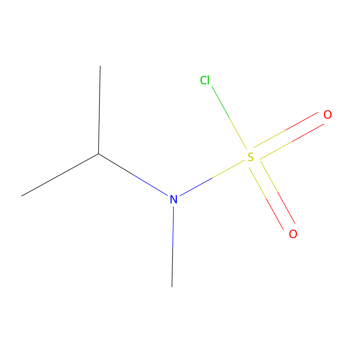 N-Methyl-N-(1-methylethyl)sulfamoyl chloride molecular structure, CAS 263169-13-7