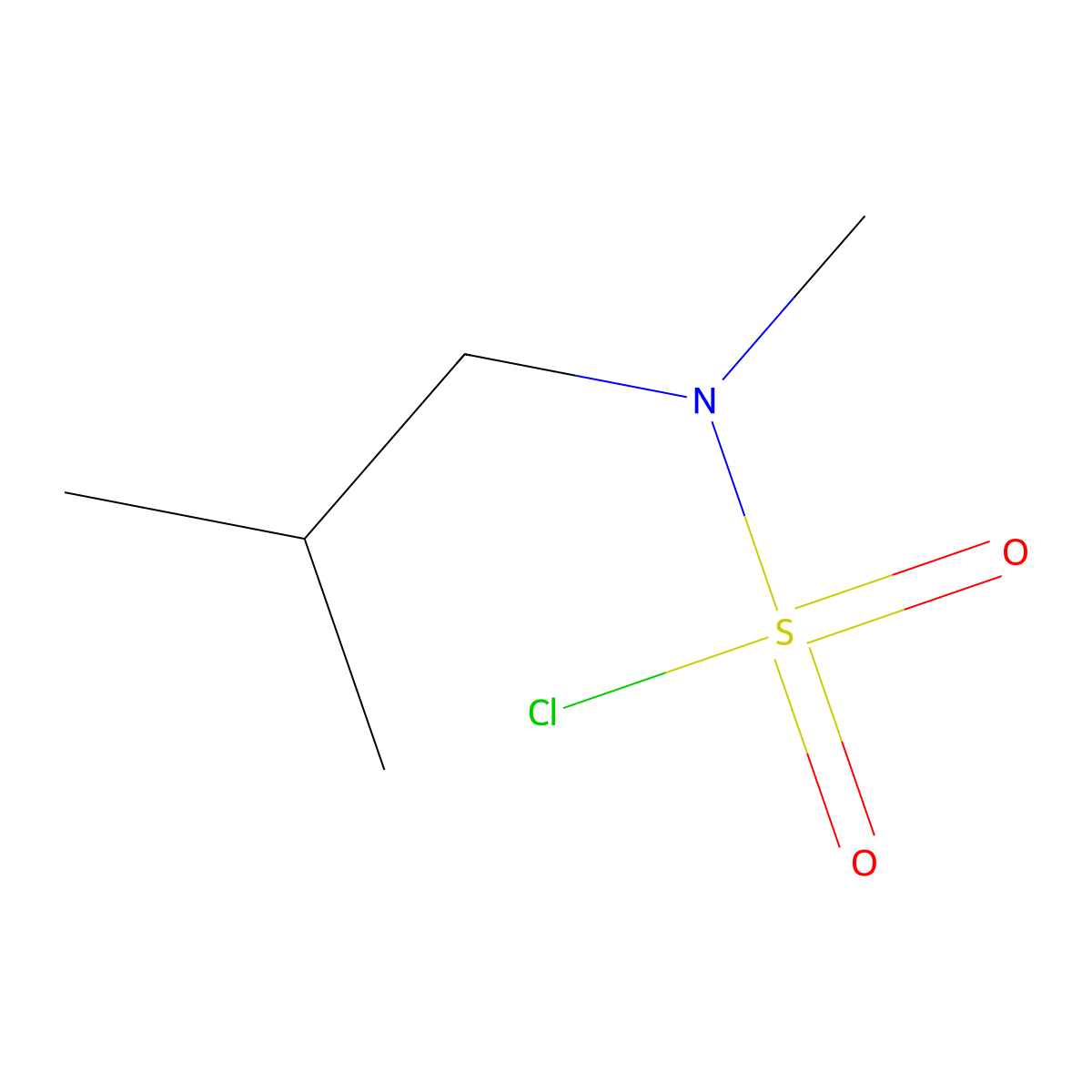 N-Methyl-N-(2-methylpropyl)sulfamoyl chloride molecular structure, CAS 263169-14-8
