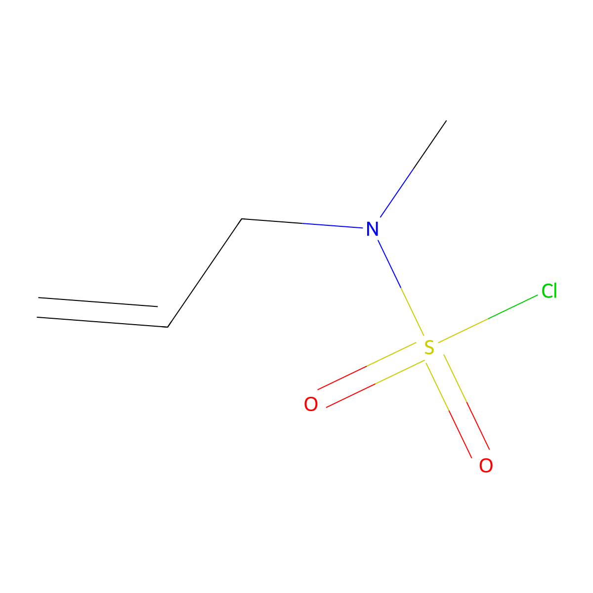 Allylmethylsulfamoylchloride molecular structure, CAS 263169-15-9
