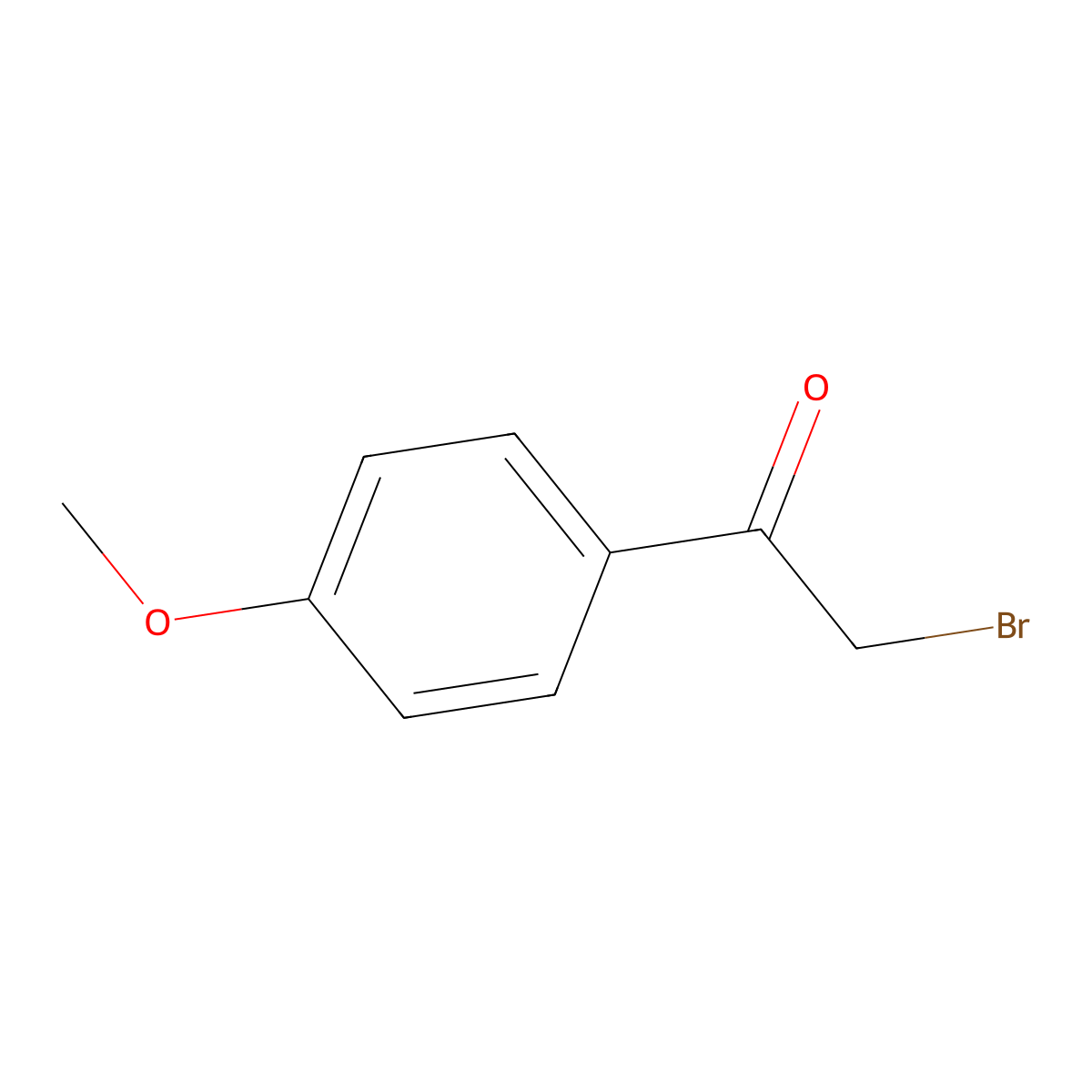Bromomethyl 4-methoxyphenyl ketone molecular structure, CAS 2632-13-5