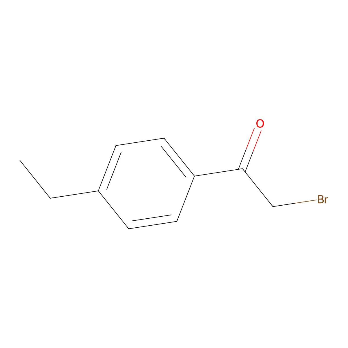 2-Bromo-1-(4-ethylphenyl)ethan-1-one molecular structure, CAS 2632-14-6