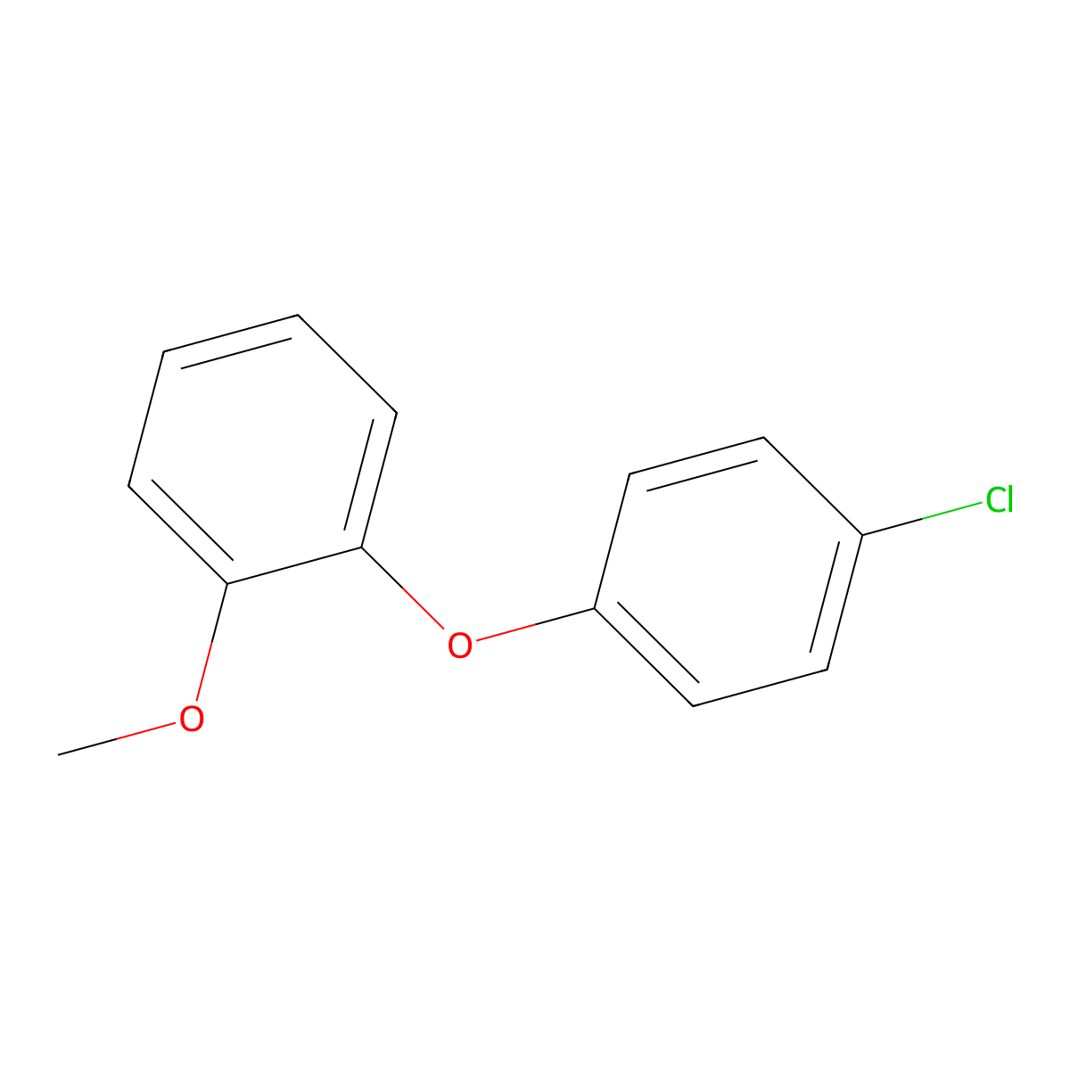 1-(4-Chlorophenoxy)-2-methoxybenzene molecular structure, CAS 26321-30-2