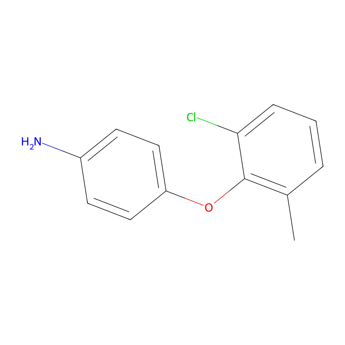 4-(2-Chloro-6-methylphenoxy)aniline molecular structure, CAS 2632313-82-5