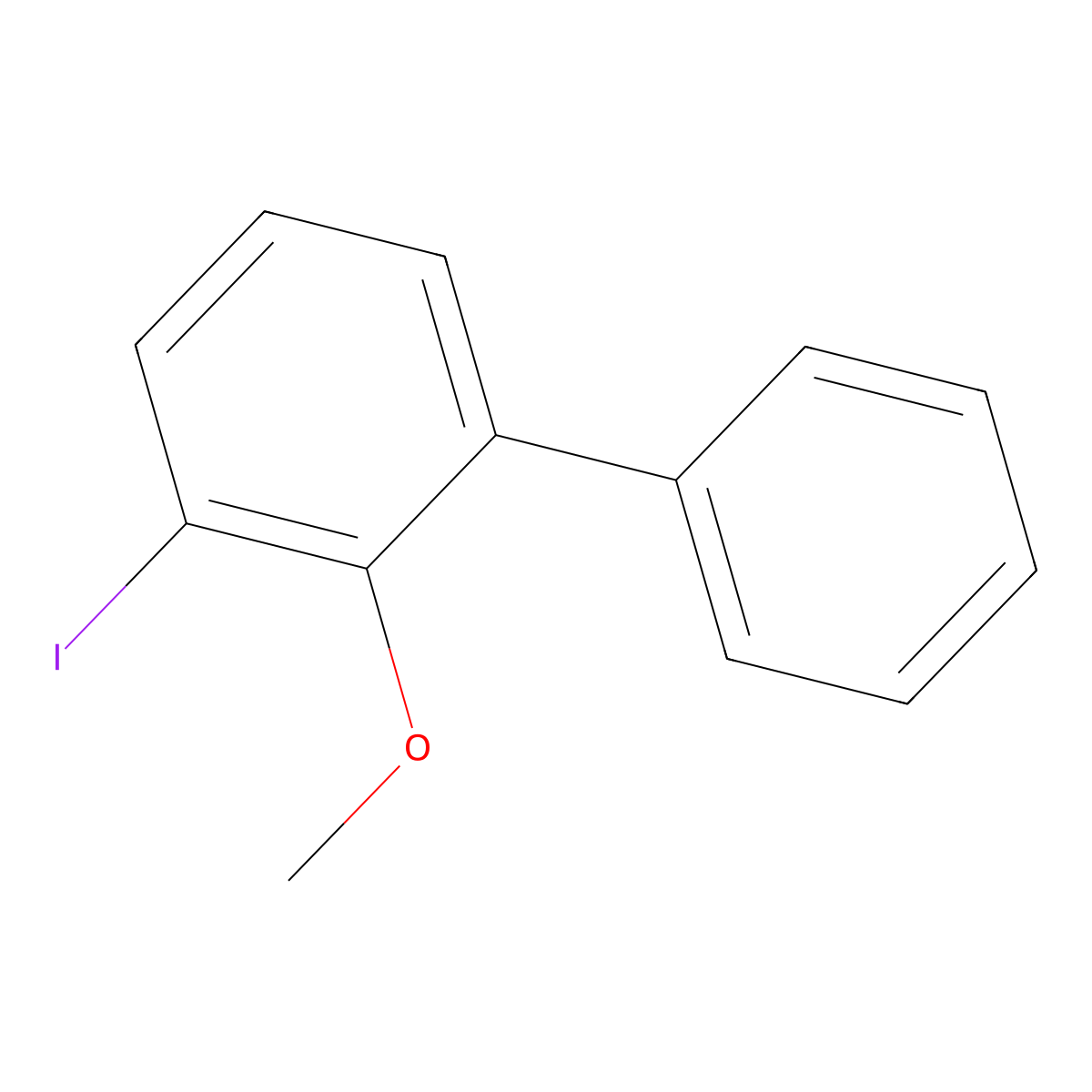 3-Iodo-2-methoxy-1,1'-biphenyl molecular structure, CAS 2632468-20-1
