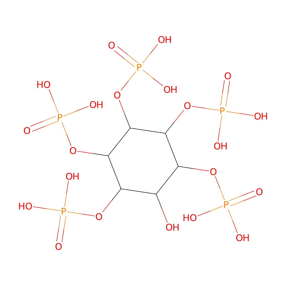 myo-Inositol 1,2,3,5,6-pentakisphosphate molecular structure, CAS 26326-85-2