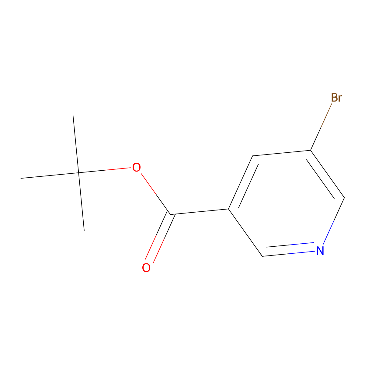 tert-Butyl 5-bromonicotinate molecular structure, CAS 263270-02-6