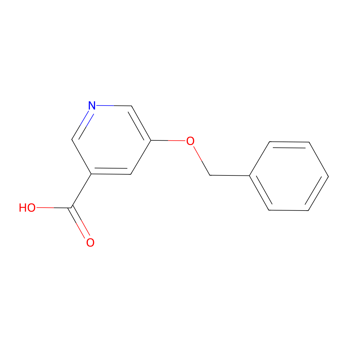 5-(Benzyloxy)nicotinic acid molecular structure, CAS 263270-34-4