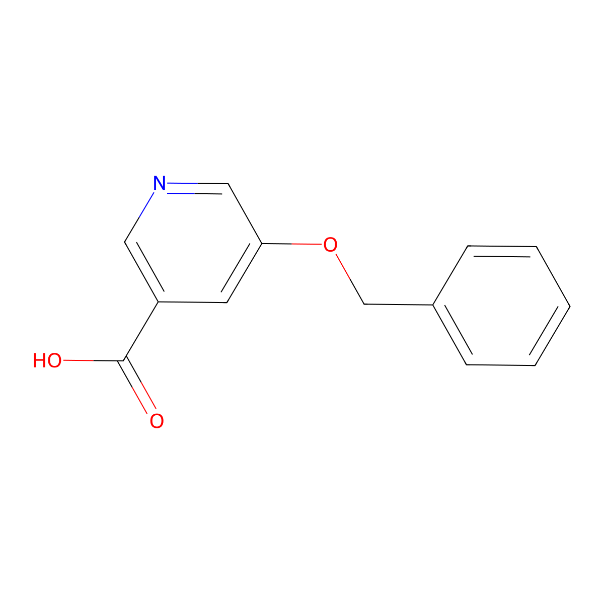 5-(Benzyloxy)nicotinic acid molecular structure, CAS 263270-34-4
