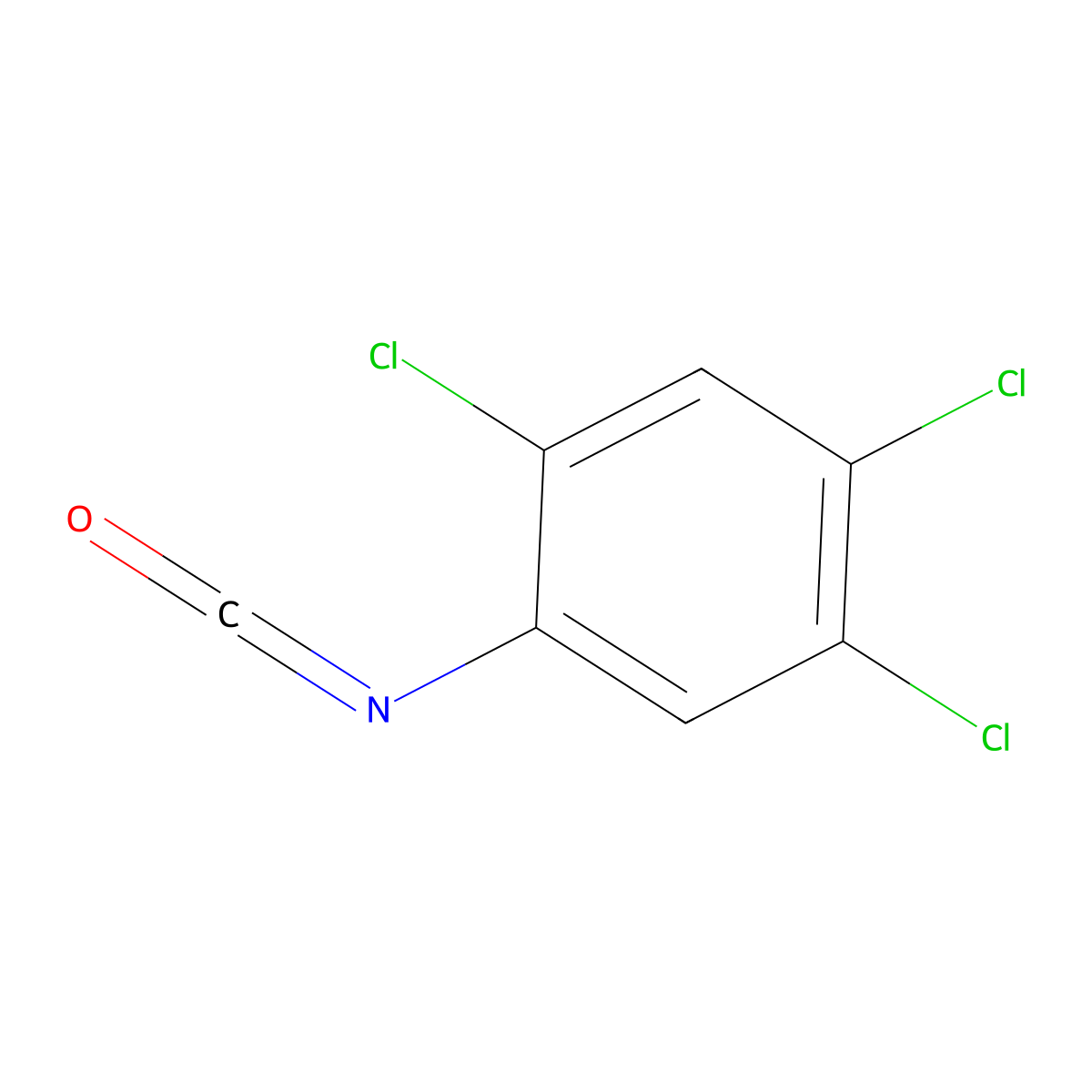 1,2,4-Trichloro-5-isocyanatobenzene molecular structure, CAS 26328-35-8