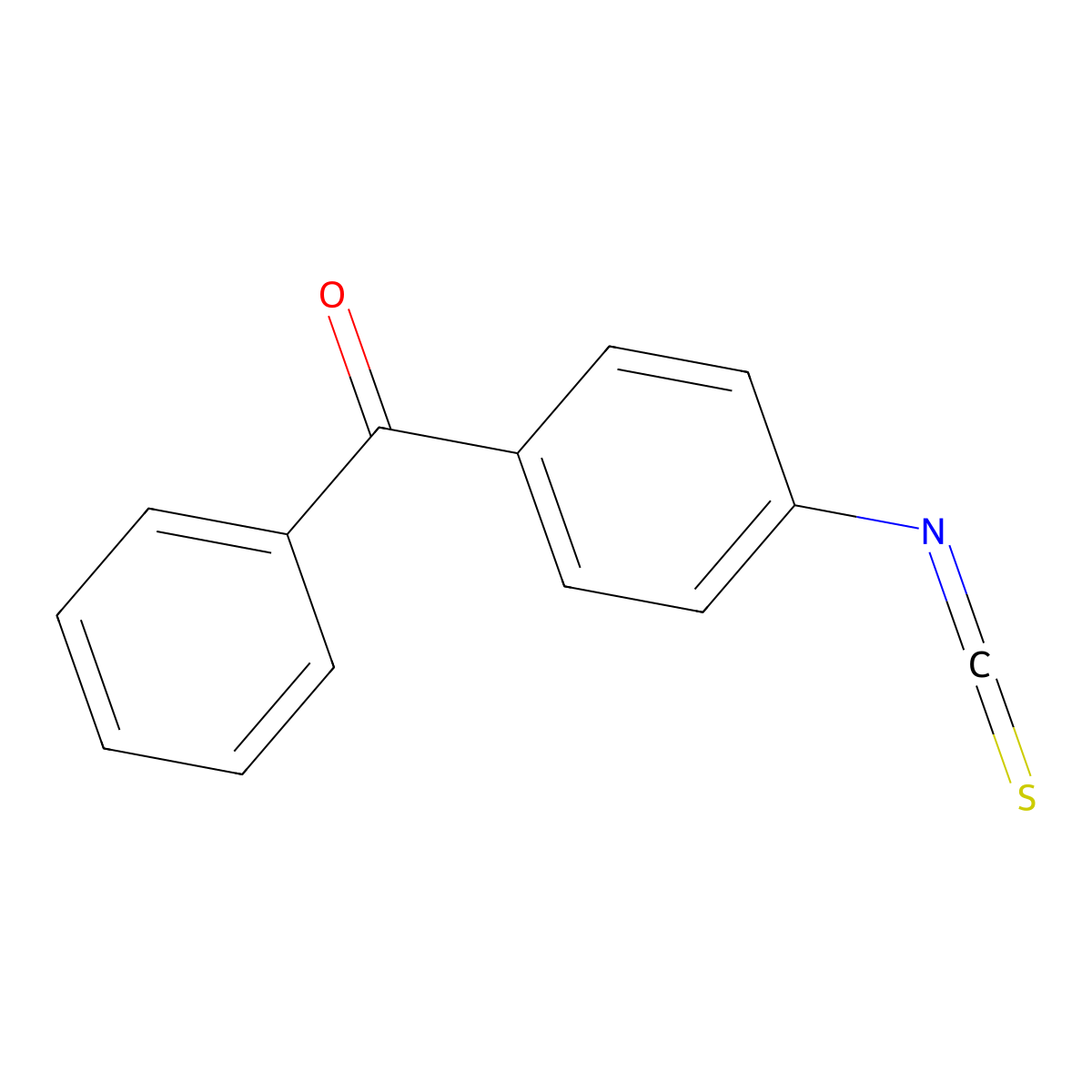 Benzophenone-4-isothiocyanate molecular structure, CAS 26328-59-6