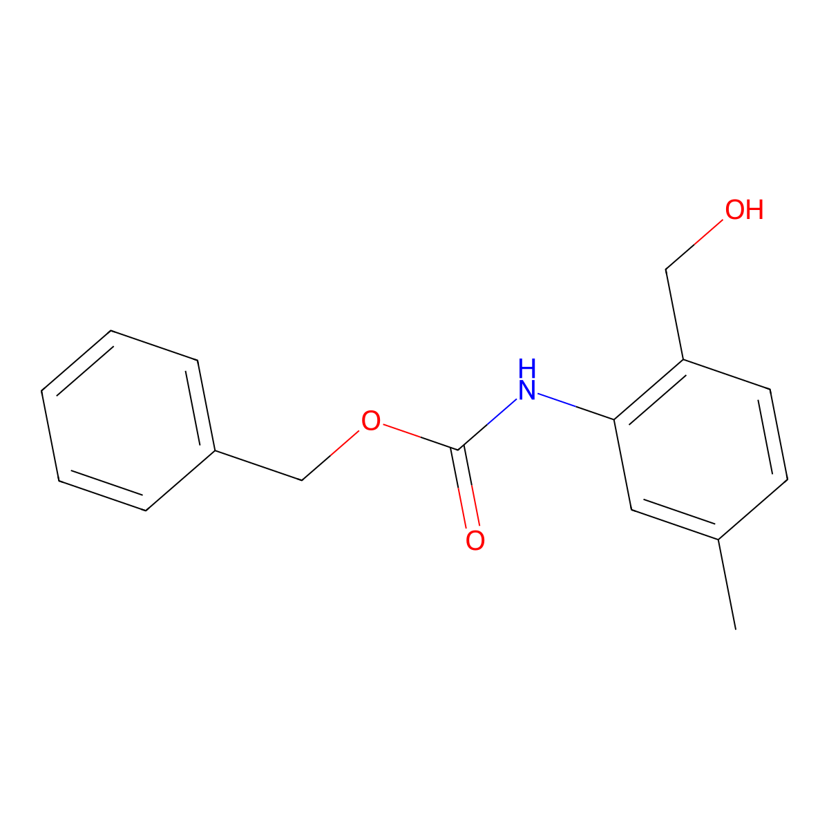 benzyl N-[2-(hydroxymethyl)-5-methylphenyl]carbamate molecular structure, CAS 2632873-68-6
